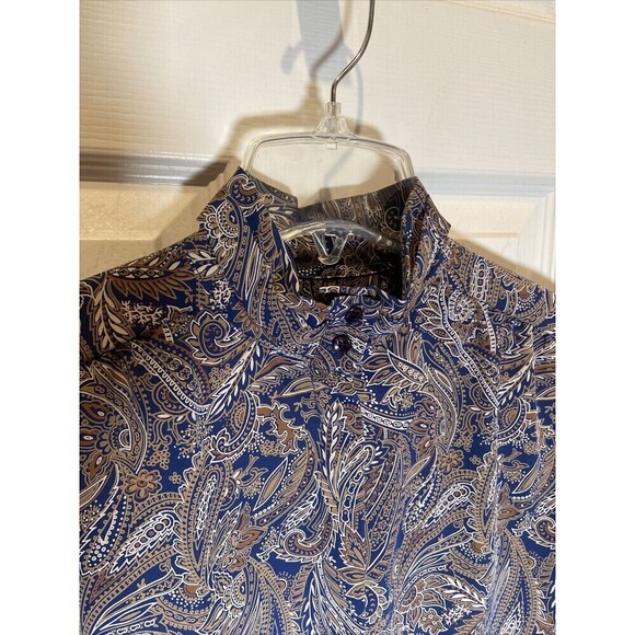 Vintage Pendleton Country Sophisticates Shirt Womens Blue Paisley Made USA 90s - Picture 3 of 11